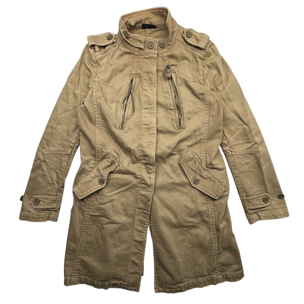 Vintage A/T Atsuro Tayama Military Utility Jacket Coat Womens Medium Brown